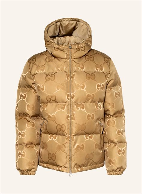 gucci green and gold jacket|Gucci down jacket.